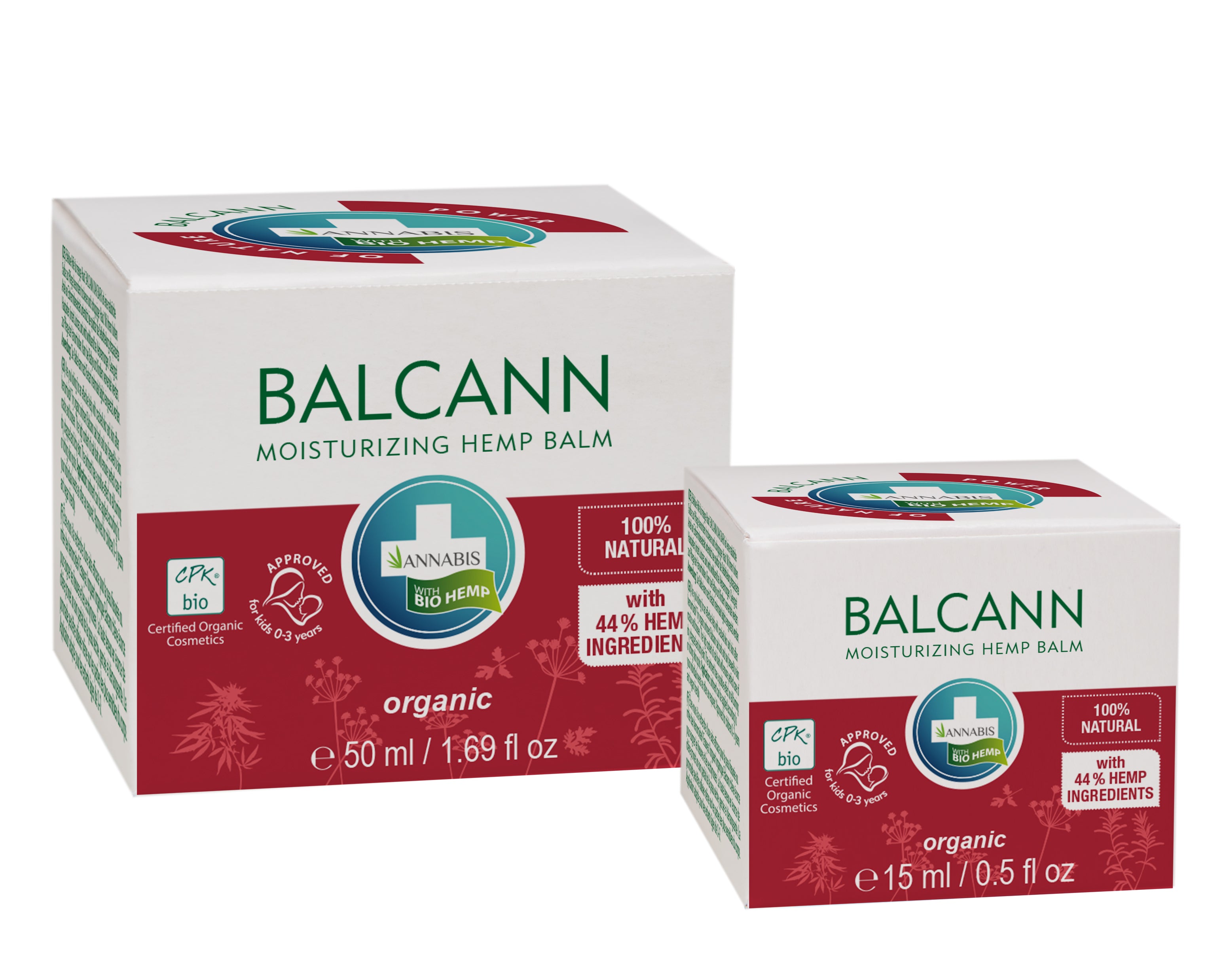 Balcann lífrænt hamp-smyrsl. Hátt innihaldi af Omega 3-6-9 fitusýrum 50 ml