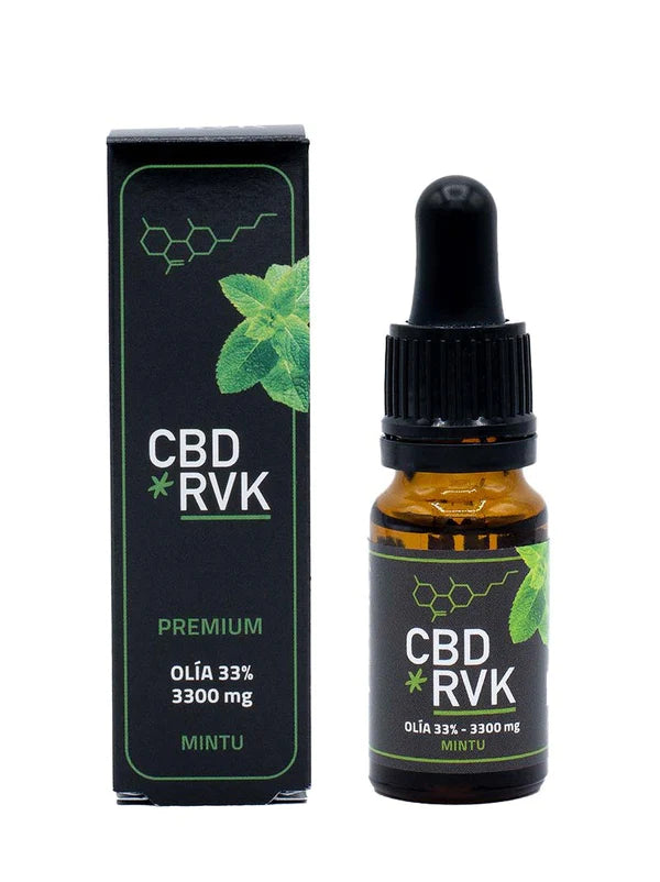 Premium CBD Olía / +33% (36%) 3300mg Sterk / 10ml / Mintu