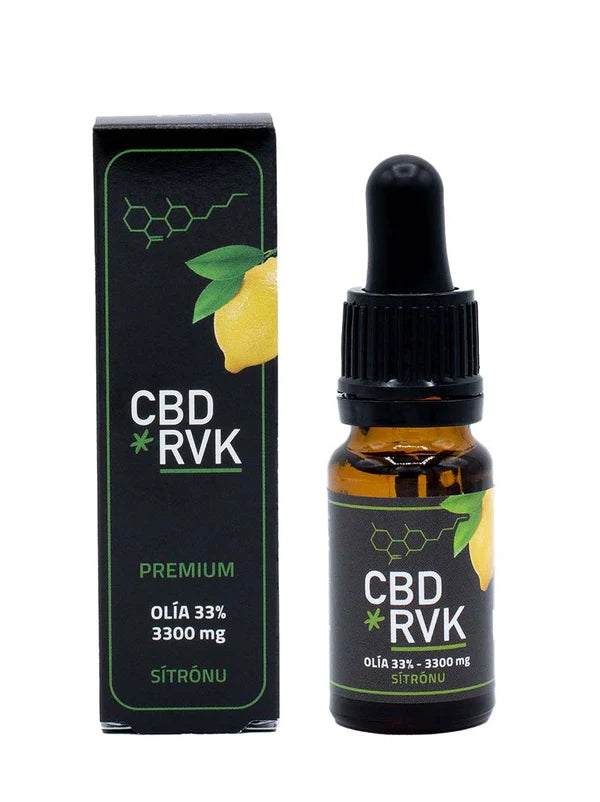 Premium CBD Olía / +33% (36%) 3300mg Sterk / 10ml / Sítrónu